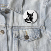 Duitse herdersbadge ronde button 5,7 cm (In situ)