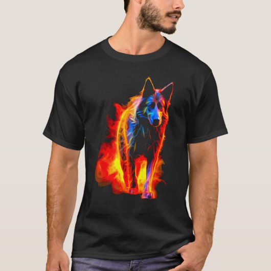 Duitse Herdersbrand T-shirt (Voorkant)