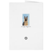 Duitse herderschilderkunst - Kute Original Dog Art (Achterkant)