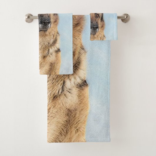 Duitse herderschilderkunst - Kute Original Dog Art Bad Handdoek (Insitu)