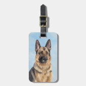 Duitse herderschilderkunst - Kute Original Dog Art Bagagelabel (Voorkant verticaal)