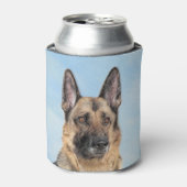 Duitse herderschilderkunst - Kute Original Dog Art Blikjeskoeler (Blikje Voorkant)