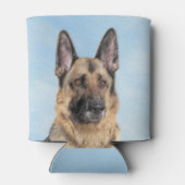 Duitse herderschilderkunst - Kute Original Dog Art Blikjeskoeler (Achterkant)