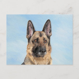 Duitse herderschilderkunst - Kute Original Dog Art Briefkaart