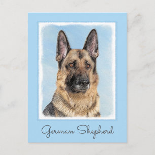 Duitse herderschilderkunst - Kute Original Dog Art Briefkaart