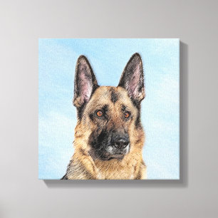 Duitse herderschilderkunst - Kute Original Dog Art Canvas Afdruk