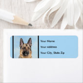 Duitse herderschilderkunst - Kute Original Dog Art Etiket (Insitu)