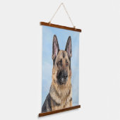 Duitse herderschilderkunst - Kute Original Dog Art Hangend Wandkleed (Gebogen)