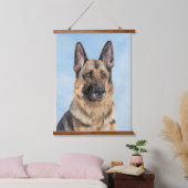 Duitse herderschilderkunst - Kute Original Dog Art Hangend Wandkleed (Slaapkamer)