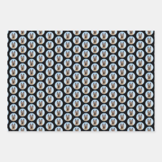 Duitse herderschilderkunst - Kute Original Dog Art Inpakpapier Vel (Voorkant 3)