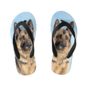 Duitse herderschilderkunst - Kute Original Dog Art Kinder Teenslippers (Voetbed)