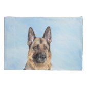 Duitse herderschilderkunst - Kute Original Dog Art Kussensloop (Achterkant)