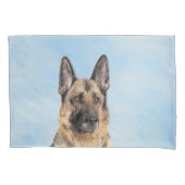 Duitse herderschilderkunst - Kute Original Dog Art Kussensloop (Voorkant)