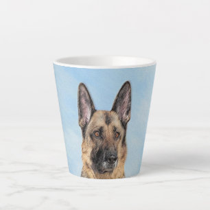 Duitse herderschilderkunst - Kute Original Dog Art Latte Mok