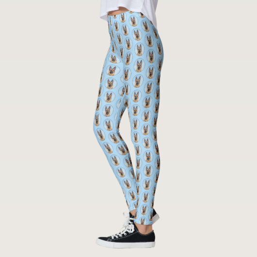 Duitse herderschilderkunst - Kute Original Dog Art Leggings (Links)