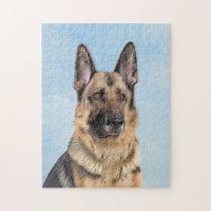 Duitse herderschilderkunst - Kute Original Dog Art Legpuzzel