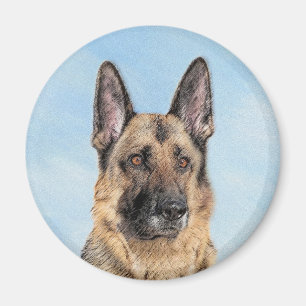 Duitse herderschilderkunst - Kute Original Dog Art Magneet