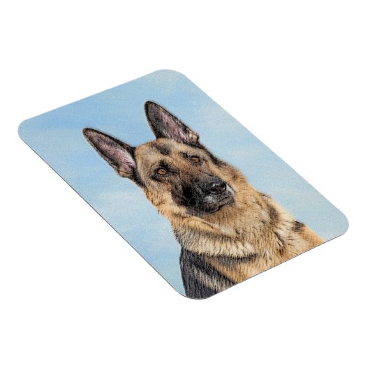 Duitse herderschilderkunst - Kute Original Dog Art Magneet (Rechterzijde)