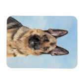 Duitse herderschilderkunst - Kute Original Dog Art Magneet (Horizontaal)