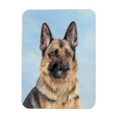 Duitse herderschilderkunst - Kute Original Dog Art Magneet (Verticaal)