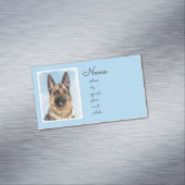 Duitse herderschilderkunst - Kute Original Dog Art Magnetisch Visitekaartje (Voorbeeld)
