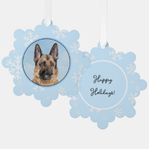 Duitse herderschilderkunst - Kute Original Dog Art Ornament Kaart