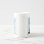 Duitse herderschilderkunst - Kute Original Dog Art Porselein Kop (Voorkant)