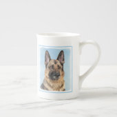 Duitse herderschilderkunst - Kute Original Dog Art Porselein Kop (Rechts)