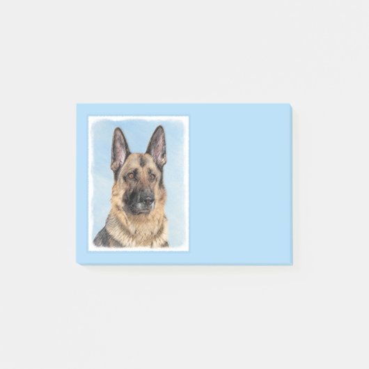 Duitse herderschilderkunst - Kute Original Dog Art Post-it® Notes (Voorkant)