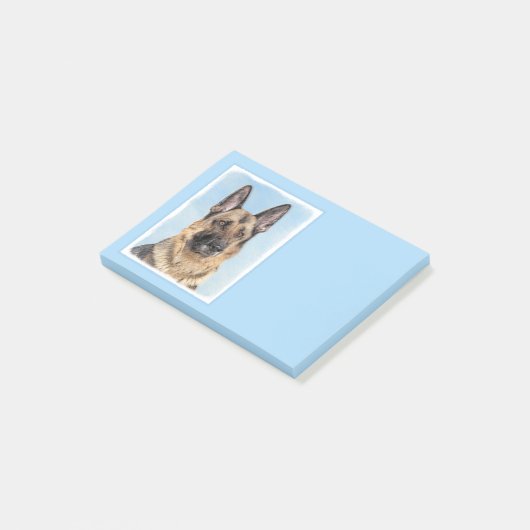 Duitse herderschilderkunst - Kute Original Dog Art Post-it® Notes (Schuin)