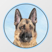 Duitse herderschilderkunst - Kute Original Dog Art Raamsticker (Vel)