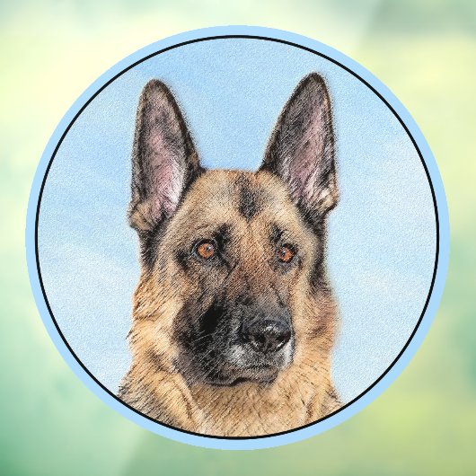 Duitse herderschilderkunst - Kute Original Dog Art Raamsticker (Vel 3)