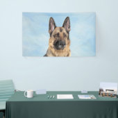 Duitse herderschilderkunst - Kute Original Dog Art Spandoek (Beurs)