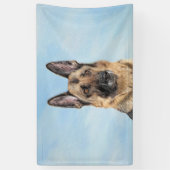 Duitse herderschilderkunst - Kute Original Dog Art Spandoek (Verticaal)