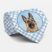 Duitse herderschilderkunst - Kute Original Dog Art Stropdas (Opgerold)