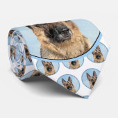 Duitse herderschilderkunst - Kute Original Dog Art Stropdas (Opgerold)