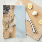 Duitse herderschilderkunst - Kute Original Dog Art Theedoek (Quarter Fold)