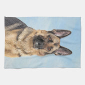 Duitse herderschilderkunst - Kute Original Dog Art Theedoek (Horizontaal)