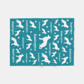 Duitse herdersdeken | Loyaal & liefdevol cadeau Fleece Deken (Voorkant (Horizontaal))