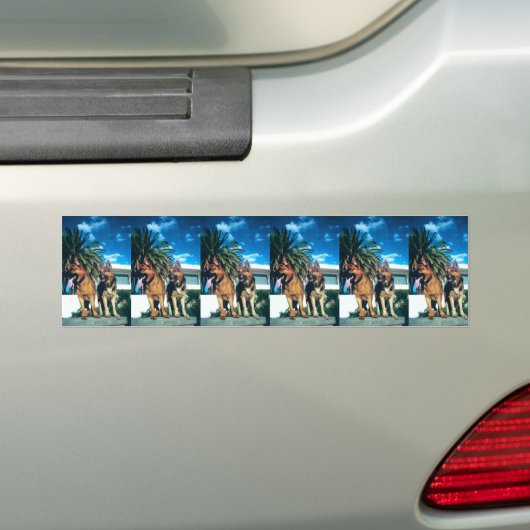 Duitse herdersgroep bumpersticker (Op auto)