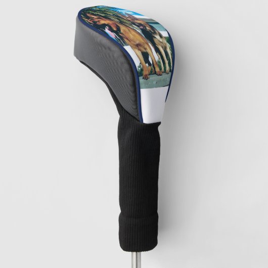 Duitse herdersgroep golfheadcover (Schuin)
