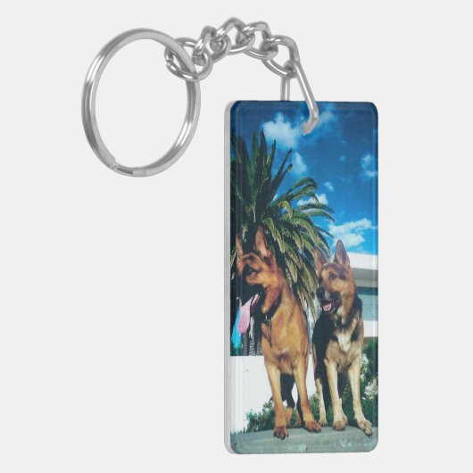 Duitse herdersgroep sleutelhanger (Voorkant Links)