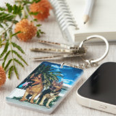 Duitse herdersgroep sleutelhanger (Voorkant Rechts)