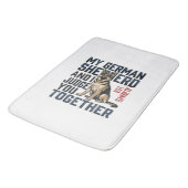 Duitse Herdershirt Fun Dog Lover Vintage Engr Badmat (Gekanteld)