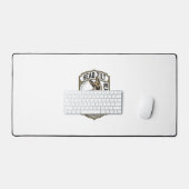 Duitse Herdershirt Vintage Gravure Kop Scheef Bureaumat (Keyboard & Muis)