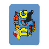 Duitse Herdershond Agility Magneet (Verticaal)