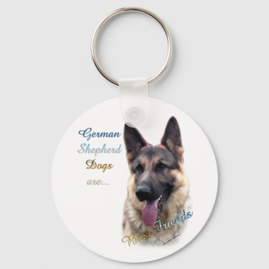 Duitse Herdershond Beste Vriend Sleutelhanger (Voorkant)