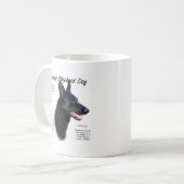 Duitse herdershond (blk) Geschiedenis Ontwerp Koffiemok (Voorkant links)