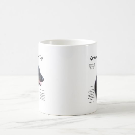 Duitse herdershond (blk) Geschiedenis Ontwerp Koffiemok (Center)