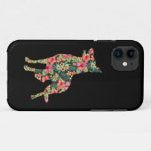 Duitse Herdershond Bloem Grappige Hond Silhouet Bl Case-Mate iPhone Case (Achterkant (horizontaal))